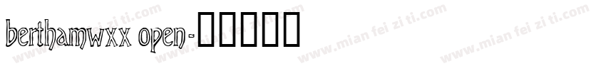 berthamwxx open字体转换
